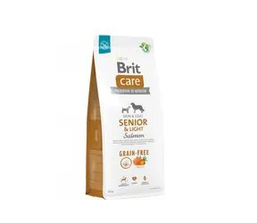 Brit Care Dog Grain Free Senior i Light - łosoś i ziemniaki 12kg / Granulat dla psów 