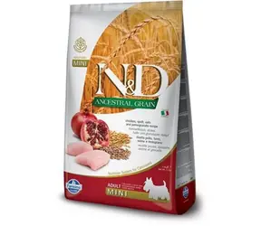 N&D LG DOG Adult Mini Kurczak i Granat 7kg / Karma dla dorosłych psów małych ras