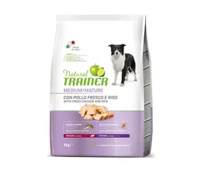 Natural Trainer Medium Maturity świeży kurczak 3 kg / Pełnoporcjowa karma dla starszych psów średnich ras