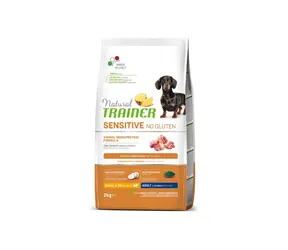 Natural Trainer Sensitive Bezglutenowa Mini wieprzowina dla dorosłych psów 2 kg / Pełnoporcjowa karma dla dorosłych psów małych ras
