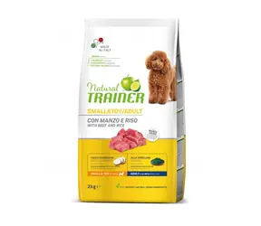 Natural Trainer Small&Toy Adult wołowina i ryż 2kg / Karma super premium dla dorosłych psów małych i miniaturowych ras