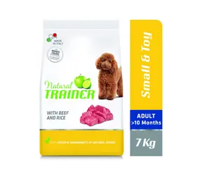 Natural Trainer Small&Toy Adult wołowina i ryż 7kg / Karma super premium dla dorosłych psów małych i miniaturowych ras