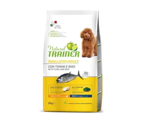 Natural Trainer Small&Toy Adult ryba i ryż 2kg / Pełnoporcjowa karma dla dorosłych psów małych i miniaturowych ras