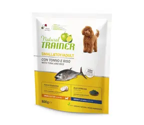 Natural Trainer Small&Toy Adult ryba i ryż 800g / Pełnoporcjowa karma dla dorosłych psów małych i miniaturowych ras