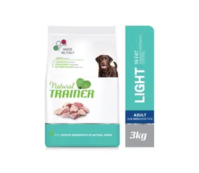 Natural Trainer Weight Care M/M mięso drobiowe 3kg / Pełnoporcjowa karma dla dorosłych psów średnich i dużych ras