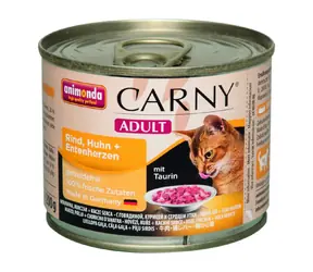 Animonda Carny Adult puszka dla kotów wołowina+kurczak+serce kacze 200g
