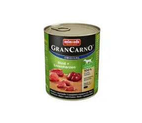 Animonda GranCarno Adult puszka dla psów wołowina+serce kacze 800g