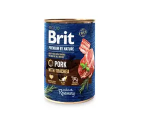 Brit Premium by Nature Wieprzowina z tchawicą 400g / puszka dla psów