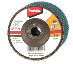 Makita D-27486 / tarcza szlifierska do metalu 125 mm K40