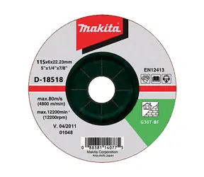 Makita D-18518 / ściernica do betonu 125 mm 6,0 x 22,23 mm