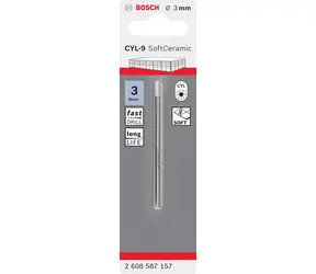 BOSCH 2608587157 / Wiertarka do płytek CYL-9 / Wymiary 3,0 x 70 mm