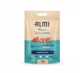 ALMI Medium Junior 3kg / Granulat dla psów / dla szczeniąt ras średnich od 4 miesiąca życia 