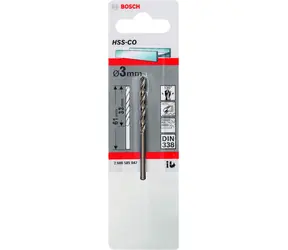 BOSCH HSS-Co 2608585842 / Wiertło kręte do metalu / 3,0 x 33/61mm / 1 szt.