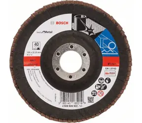 BOSCH X571 Best for Metal 2608606922 / Tarcza szlifierska fibrowa / Ziarnistość 40 / 125x22,23mm