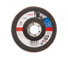 BOSCH X571 Best for Metal 2608606924 / Ściernica lamelkowa / Ziarnistość 80 / 125x22,23mm
