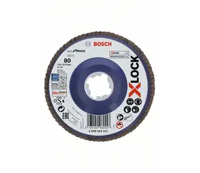 BOSCH X571 Best for Metal 2608619211 / Ściernica lamelkowa / Ziarnistość 80 / 125x22,23mm
