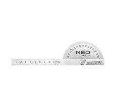Neo Tools 72-320 / Kątomierz z linijką / 0-100 mm / linijka / kątomierz / stal nierdzewna
