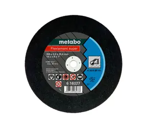 Metabo Flexiamant super / Tarcza tnąca do stali / Średnica 350 x 25,4 mm / Szerokość cięcia 3 mm