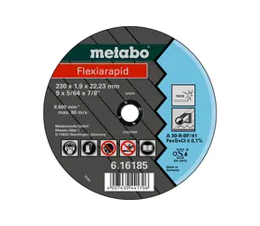 Metabo Flexiarapid / Tarcza do cięcia stali / Średnica 150 x 22,2 mm / Szerokość cięcia 1,6 mm