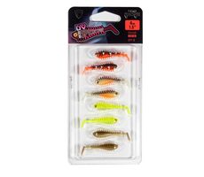 FOX Rage Przynęta gumowa Micro Spikey Fry 4cm UV Mieszane kolory (NMC063) 8szt