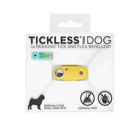 TICKLESS Mini dog Yellow / Akumulatorowy ultradźwiękowy odstraszacz kleszczy i pcheł 