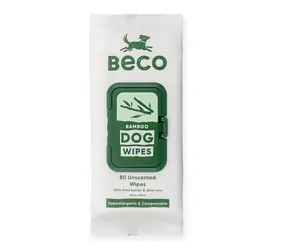 BeCoThings Beco chusteczki czyszczące dla psów (zapach kokosowy) 80 szt 