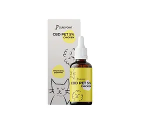 Cure Point CBD PET 5% Olejek dla psów Kurczak 10ml / o smaku kurczaka 