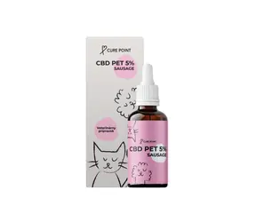 Cure Point CBD PET 5% Olejek dla psów Kiełbasa 10ml / o smaku kiełbasy 