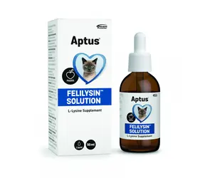 Aptus Felilysin Solution 50ml / Karma uzupełniająca dla kotów / L-lizom w postaci roztworu