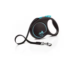 Flexi Black Design M 5m/25kg jasnoniebieski / Smycz