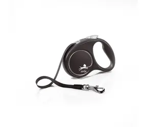 Flexi Black Design S 5m/15kg srebrna / Smycz