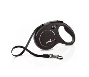 Flexi New Classic M 5m/25kg czarna / Smycz