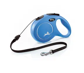 Flexi New Classic M 8m/20kg niebieska / Smycz