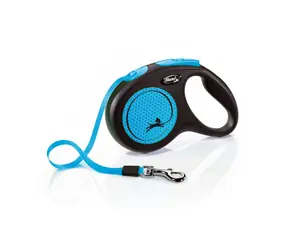 Flexi New Neon M 5m/25kg niebieska / Smycz