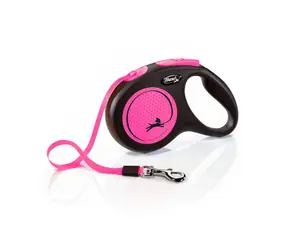 Flexi New Neon M 5m/25kg różowy / Smycz