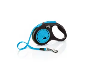 Flexi New Neon S 5m/15kg niebieska / Smycz