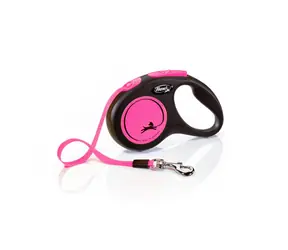 Flexi New Neon S 5m/15kg różowy / Smycz