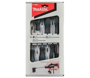Makita E-13524 Zestaw wkrętaków 6 szt. / PH1/PH2/PZ1/PZ2/SL4/SL5.5