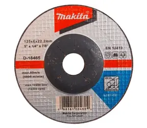 Makita D-18465 / ściernica do metalu / A24R / 125x6 mm / Średnica otworu: 22,23 mm