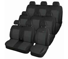 Pokrowce samochodowe SIXTOL Ford TRANSIT VII | 9 miejsc | DZIELONE TYŁ | od R. | czarny 