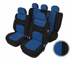 SIXTOL Pokrowce samochodowe SPORT LINE+ Standard | niebieski czarny