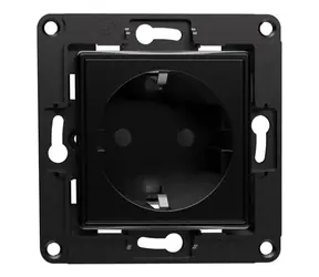 Shelly Wall Socket EU - gniazdo czarne