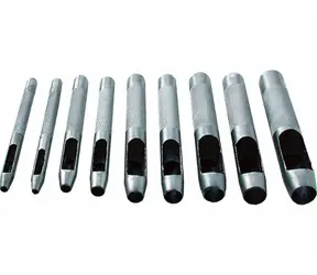 Extol-CRAFT Zestaw dziurkaczy skórzanych 9 szt. / 2-3-4-5-6-7-8-9-10mm 