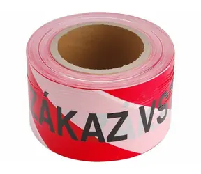 Extol-CRAFT Taśma ostrzegawcza czerwono-biała BRAK WSTĘPU | 75 mm x 250 m / PE 