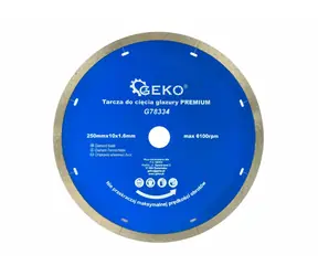 GEKO G78334 / Tarcza diamentowa do cięcia na całym obwodzie / 250 x 10 x 22,2 mm