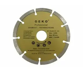 GEKO G00250 / Tarcza diamentowa do cięcia segmentowego / 115 x 8 x 22,2 mm