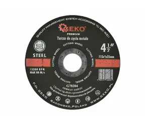 GEKO G78204 / Tarcza tnąca do metalu / 115 x 2 x 22,2 mm