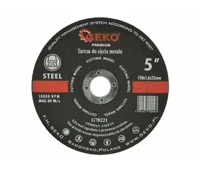 GEKO G78221 / Tarcza tnąca do metalu / 150 x 1,6 x 22,2 mm