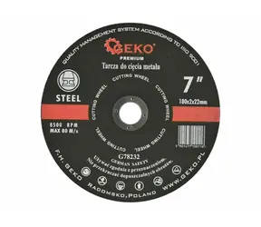 GEKO G78232 / Tarcza do cięcia metalu / 180 x 2 x 22,2 mm