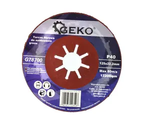GEKO G78700 / Tarcza szlifierska / 125 x 1,8 x 22,2 mm / P40